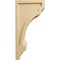 Ekena Millwork 4"W x 5"D x 10"H Diane Recessed Wood Corbel, Alder CORW04X05X10DIAL - alternate 2